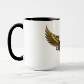 Mug NeoAnkh Œil égyptien d'Horus Pyramide ailée dorée (Gauche)