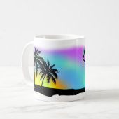 Mug Neon Beach Skies À Key Biscayne (Devant gauche)