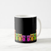 Mug Neon Bear Art numérique de famille (Devant droit)