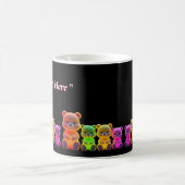 Mug Neon Bear Art numérique de famille (Centre)