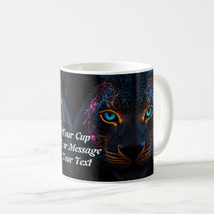 Mug Neon Black Leopard's