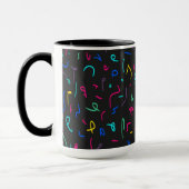 Mug Neon Bright Marques sur Noir (Gauche)