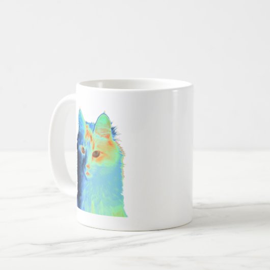 Mug Neon Cat (Devant gauche)