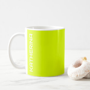 Mug Neon Chartreus couleur solide Classic Personnali