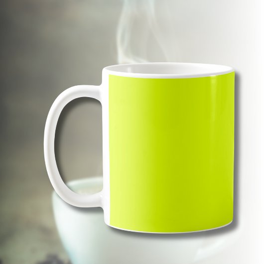 Mug Neon Chartreuse couleur solide | Couleur tendance