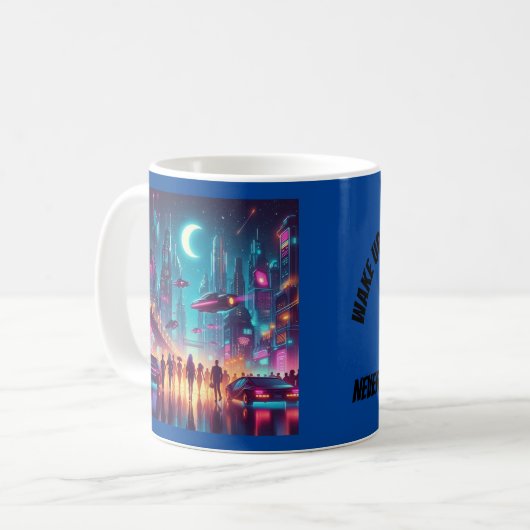 Mug Neon Cityscape (Devant gauche)