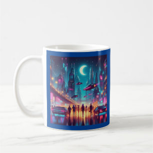 Mug Neon Cityscape