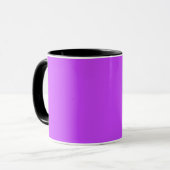 Mug néon clair solide fluorescent violet (Devant gauche)