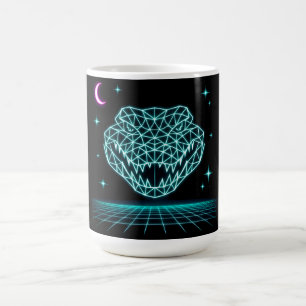 Mug Néon Crocodile Synthwave - Roi Rétro des Marais