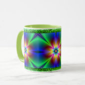 Mug Neon Daisy coloré (Devant gauche)