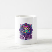 Mug Néon de chat d'aérobic des années 80 - Conception (Centre)