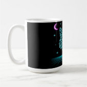 Mug Neon Fox Synthwave - Retro Electric Hunter (Gauche)