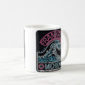Mug Neon Frankfort Michigan (Devant droit)