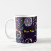 Mug Neon Glow Disco Dance Anniversaire (Gauche)