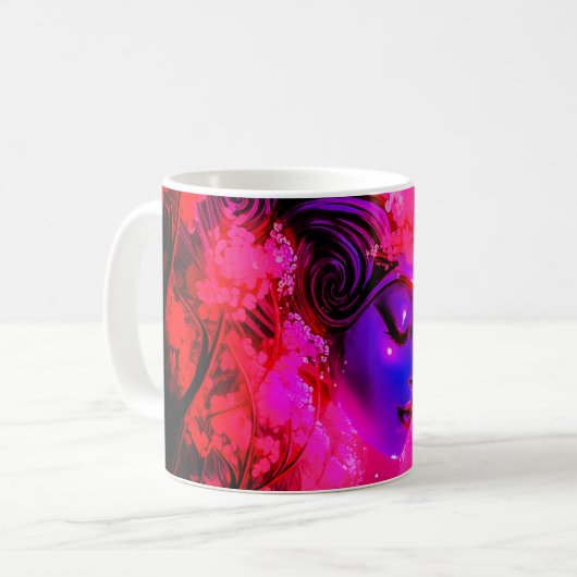 Mug Neon Goddess in Enchanted Forest (Devant gauche)