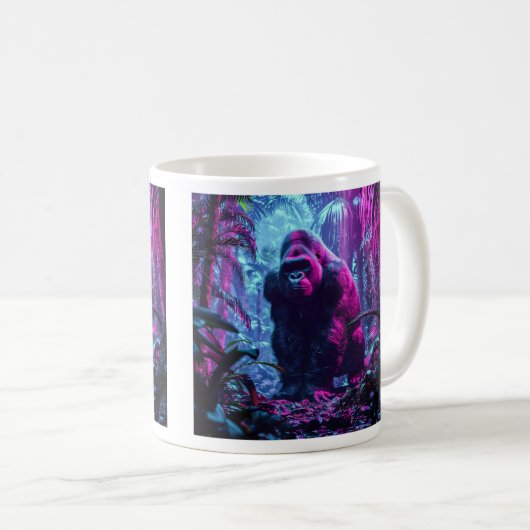 Mug Neon Gorilla (Devant droit)