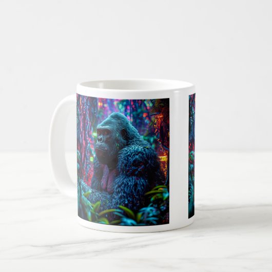 Mug Neon Gorilla (Devant gauche)