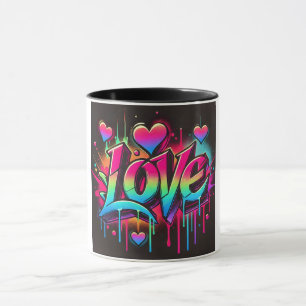 Mug Neon Graffiti Love Street Art