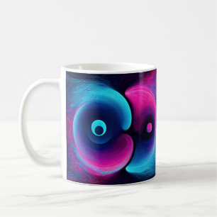 Mug Neon Harmony : Une interprétation moderne de Yin Y