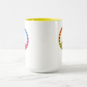 Mug Neon Lighst Peace Sign Unisex (Centre)