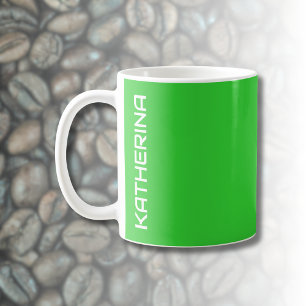 Mug Neon Lime Green Solid Color  Classic Personnalisé