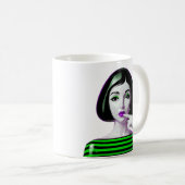 Mug Neon Noir Muse (Devant droit)