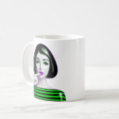 Mug Neon Noir Muse (Devant gauche)
