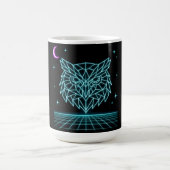 Mug Neon Owl Synthwave - Retro Night Watcher (Centre)