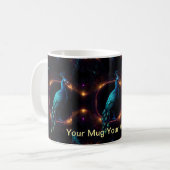 Mug Neon Peacock Elegance (Devant gauche)