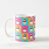 Mug Neon Père Noël avec lunettes de soleil Cool Motif  (Gauche)