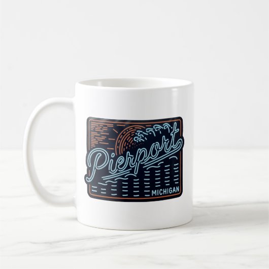 Mug Neon Pierport Michigan (Gauche)