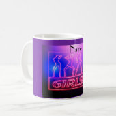 Mug Neon Pink Girls Sign Thunder_cove (Devant gauche)