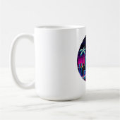 Mug Neon Pixel Palm Trees - Cyberpunk Night City Art (Gauche)