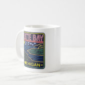 Mug Neon Platte Bay Michigan (Devant gauche)