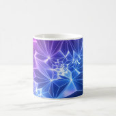 Mug Néon Polygonal : Bleu rose 3D. (Centre)