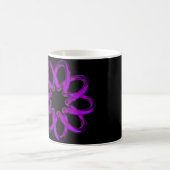 Mug Neon Purple Torus On Black Background (Centre)