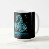 Mug Néon Scorpion Synthwave – Dard Électrique Rétro (Devant droit)