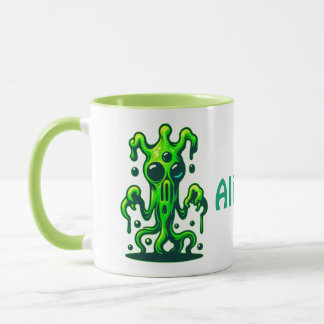 Mug Neon Slime Monster - Cool Déplaisant Alien Design