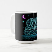 Mug Neon Snake Synthwave - Retro Viper Strike (Devant gauche)