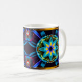 Mug Neon Starburst Kaleidoscope (Devant droit)