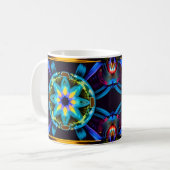 Mug Neon Starburst Kaleidoscope (Devant gauche)