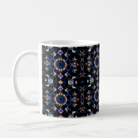 Mug Neon Starburst Kaleidoscope (Gauche)