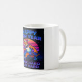 Mug Neon Tiger Happy New Year - Retro 80s Motivational (Devant droit)