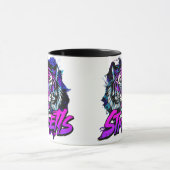 Mug Neon Tiger Urban Strewear Design (Centre)