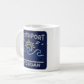 Mug Neon Wave Northport Michigan (Devant gauche)