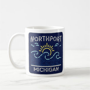 Mug Neon Wave Northport Michigan
