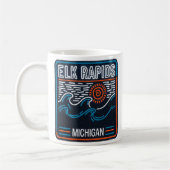 Mug Neon Waves Elk Rapids Michigan (Gauche)