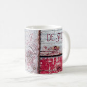 Mug Néoplasticisme amusant style d'art en bois personn (Devant droit)