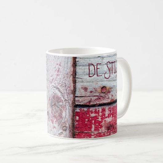 Mug Néoplasticisme amusant style d'art en bois personn (Devant droit)