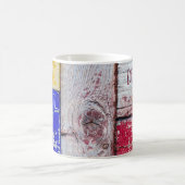 Mug Néoplasticisme amusant style d'art en bois personn (Centre)
